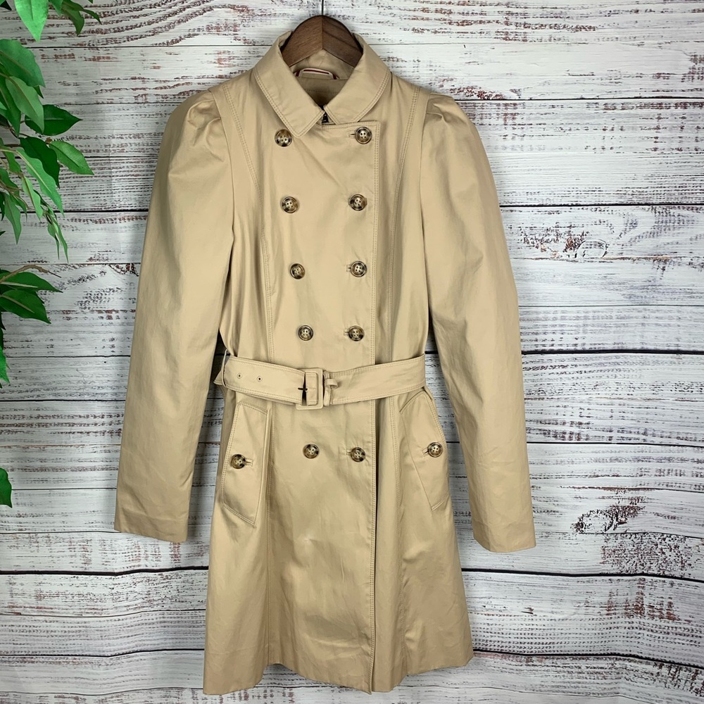 Zara women, Trench coat, size M, light tan,  gently used condition.